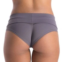 Poledancerka High-Low Brazil Shorts - Grey 5 Poledancerka High-Low Brazil Shorts - Grey