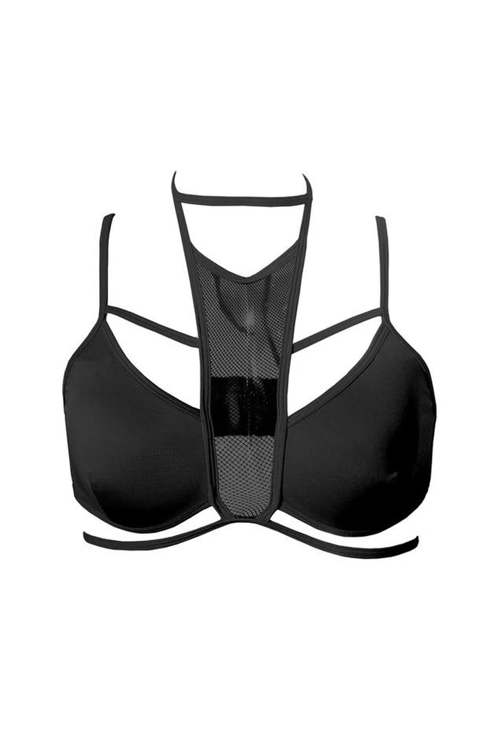 Hamade Activewear Strappy Halter Neck Top - Black 8 Hamade Activewear Strappy Halter Neck Top - Black