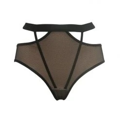 All Pole Wear Hamade Activewear Mesh Strappy High Waisted Bottoms - Black 6 All Pole Wear Hamade Activewear Mesh Strappy High Waisted Bottoms - Black