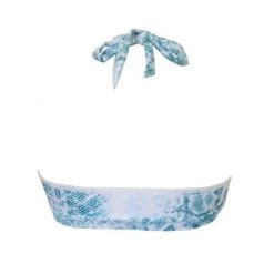 Hamade Activewear Halter Neck Top - Aqua Snake 13 Hamade Activewear Halter Neck Top - Aqua Snake