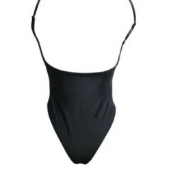 Hamade Activewear Classic High-cut Bodysuit - Black