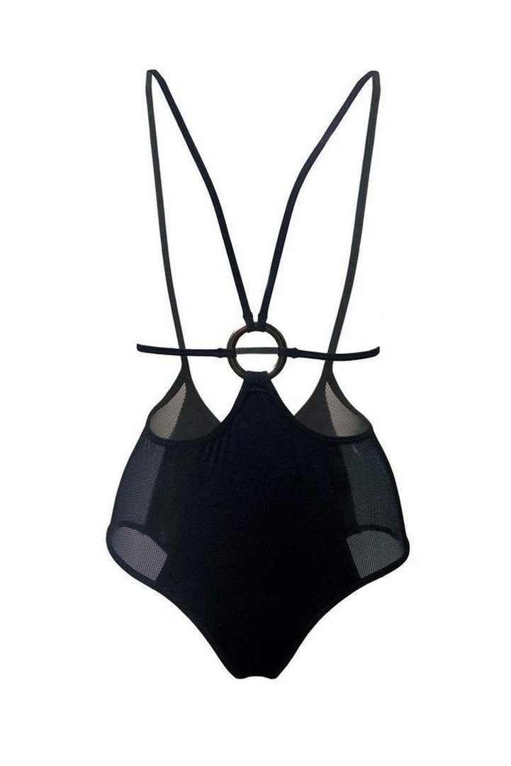 Hamade Activewear Strappy O-Ring Sling Bottoms - Black 4 Hamade Activewear Strappy O-Ring Sling Bottoms - Black