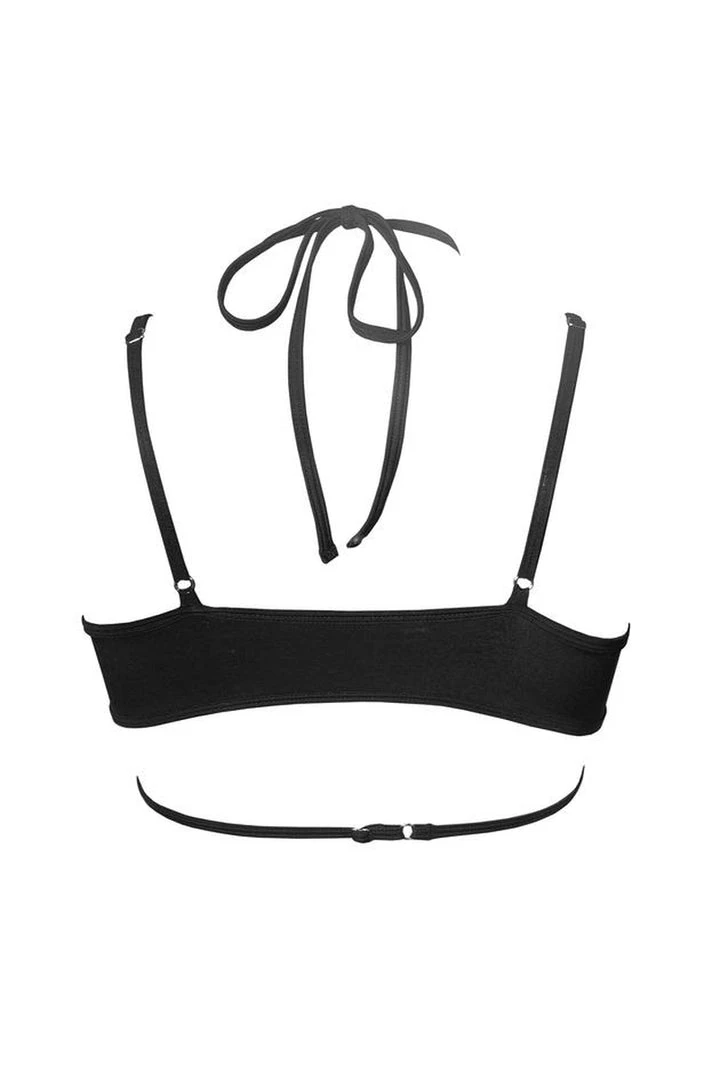 Hamade Activewear Strappy Halter Neck Top - Black 9 Hamade Activewear Strappy Halter Neck Top - Black