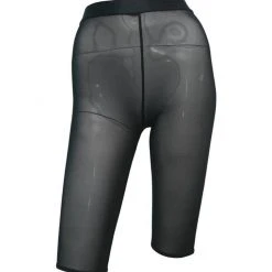 Hamade Activewear Mesh High Waisted Cycling Shorts - Black