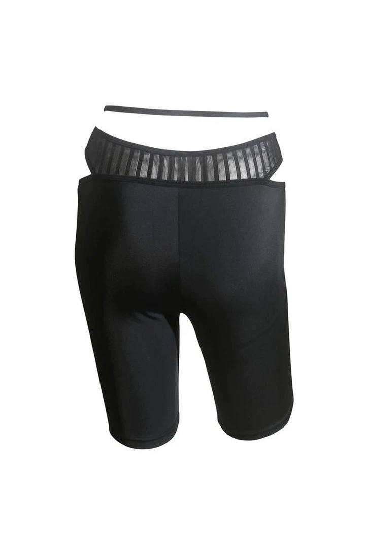 Hamade Activewear O-Ring Cycling Shorts - Black 9 Hamade Activewear O-Ring Cycling Shorts - Black