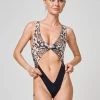 All Pole Wear Shark Polewear Benita Bodysuit - Snake/Black