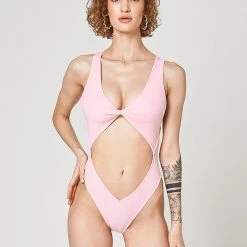 All Pole Wear Shark Polewear Benita Bodysuit - Baby Pink