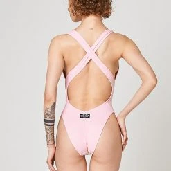 All Pole Wear Shark Polewear Benita Bodysuit - Baby Pink