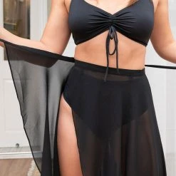 Lunalae High Waist Wrap Dance Skirt - Black 10 Lunalae High Waist Wrap Dance Skirt - Black