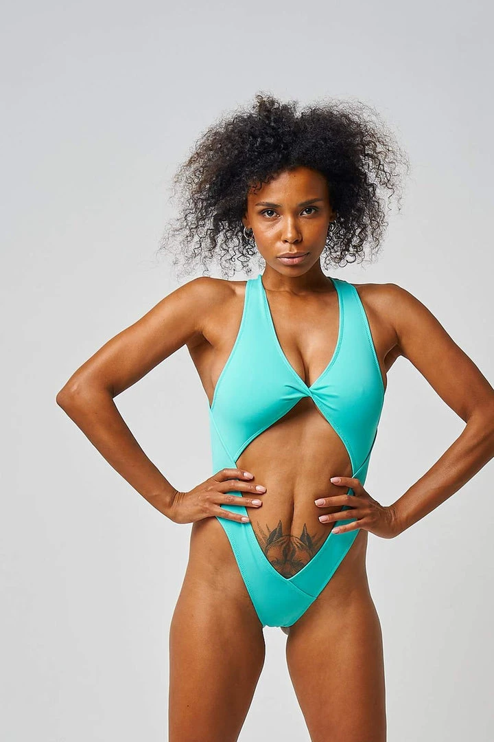 Shark Polewear Benita Bodysuit - Aqua 6 Shark Polewear Benita Bodysuit - Aqua