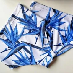 Pole Addict High Waisted Shorts - Paradise Flower 5 Pole Addict High Waisted Shorts - Paradise Flower