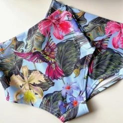 Back In Stock Pole Addict High Waisted Shorts - Tropical Flowers