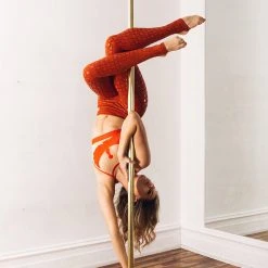 All Pole Wear Creatures Of XIX Gecko Grip Leggings - Red Rust