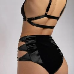 Creatures Of XIX Aphrodite High Waist Bottoms - Black Back In Stock