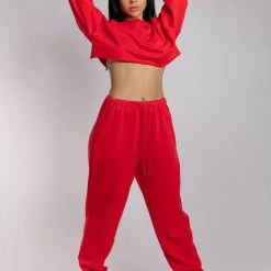 Creatures Of XIX Oversized Jogger Bottoms - Jalapeño Loungewear Bottoms