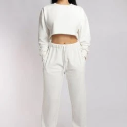 Creatures Of XIX Oversized Cropped Jumper - Ecru 17 Creatures Of XIX Oversized Cropped Jumper - Ecru