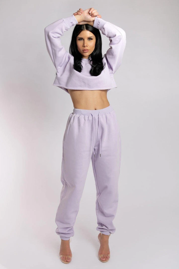 Creatures Of XIX Oversized Jogger Bottoms - Lilac Loungewear Bottoms 1 Creatures Of XIX Oversized Jogger Bottoms - Lilac Loungewear Bottoms