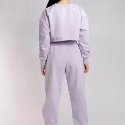 Creatures Of XIX Oversized Cropped Jumper - Lilac