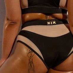 Creatures Of XIX I S I S High Waisted Bottoms - Black With Sand Mesh 13 Creatures Of XIX I S I S High Waisted Bottoms - Black With Sand Mesh