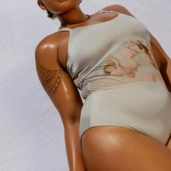 All Pole Wear Creatures Of XIX Hey Cherub Bodysuit - Platinum