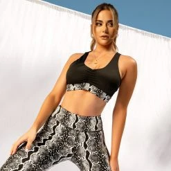 Creatures Of XIX Rattlesnake Ruche Top - Black All Pole Wear