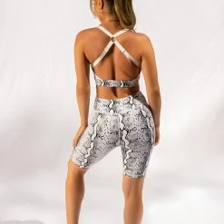 Creatures Of XIX Gecko Grip Biker Shorts - White Mamba All Pole Wear