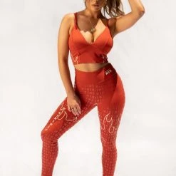 Creatures Of XIX Fya Gecko Grip Leggings - Red All Pole Wear 9 Creatures Of XIX Fya Gecko Grip Leggings - Red All Pole Wear