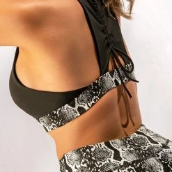 Creatures Of XIX Rattlesnake Ruche Top - Black All Pole Wear