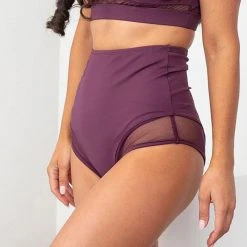 Lunalae Midnight High Waisted Bottoms - Recycled Mulberry All Pole Wear