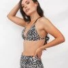 Lunalae Lure You High Waisted Garter Shorts - Grey Leopard All Pole Wear