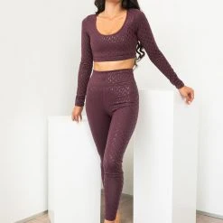 Lunalae Sticky Grip Leggings - Recycled Mulberry 12 Lunalae Sticky Grip Leggings - Recycled Mulberry