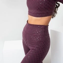 Lunalae Sticky Grip Leggings - Recycled Mulberry 14 Lunalae Sticky Grip Leggings - Recycled Mulberry