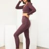 Lunalae Sticky Grip Leggings - Recycled Mulberry