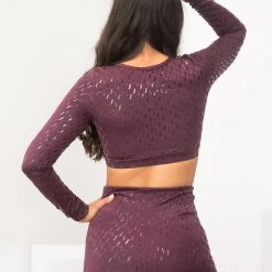 All Pole Wear Lunalae Sticky Grip Long Sleeved Top - Recycled Mulberry