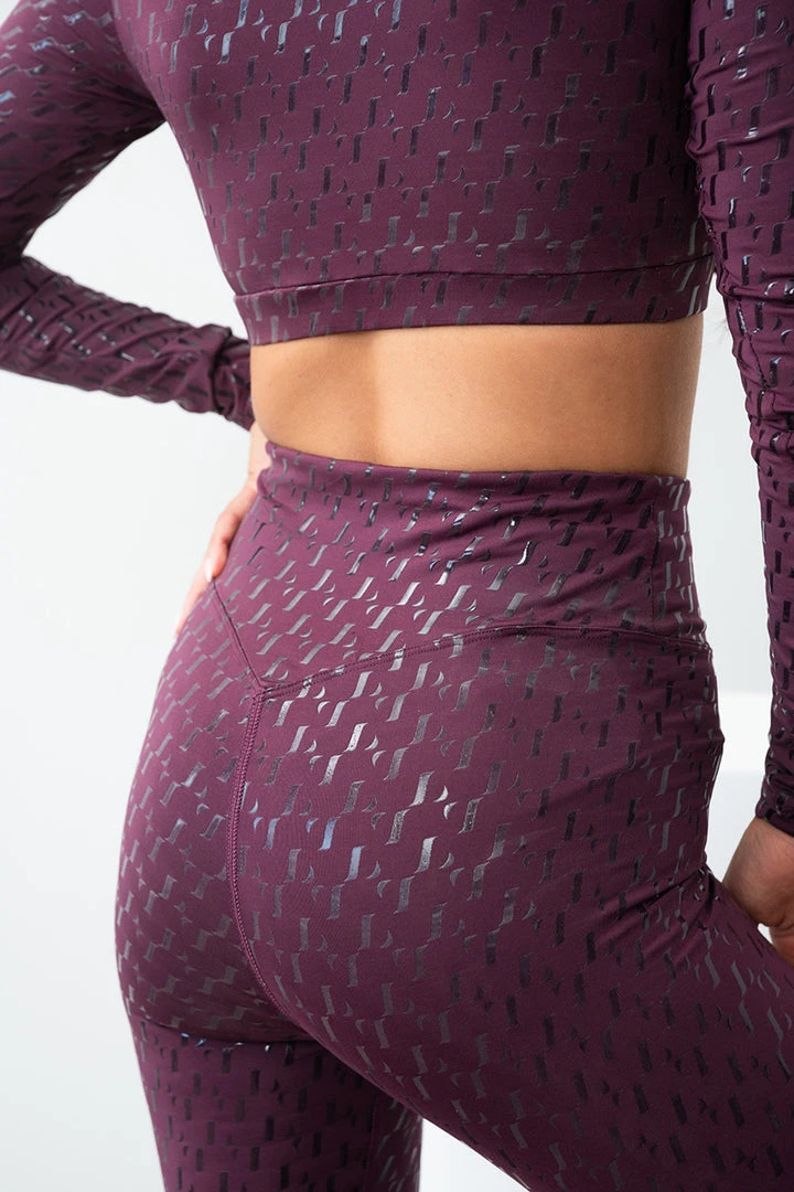 Lunalae Sticky Grip Leggings - Recycled Mulberry 4 Lunalae Sticky Grip Leggings - Recycled Mulberry