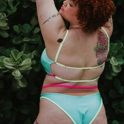 Rolling Vento Neon Reversible Bottoms - Blue/Rosé All Pole Wear