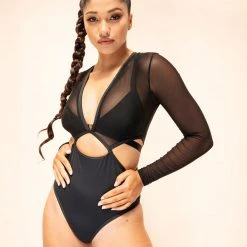 Lunalae Diana Bodysuit - Recycled Black All Pole Wear