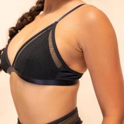 Lunalae Daisy Top - Recycled Black Plus Size Pole Wear