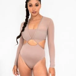Lunalae Diana Bodysuit - Recycled Mocha