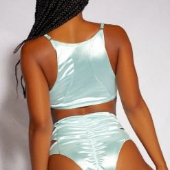 Creatures Of XIX Aphrodite Bralette - Baby Blue Satin All Pole Wear 13 Creatures Of XIX Aphrodite Bralette - Baby Blue Satin All Pole Wear