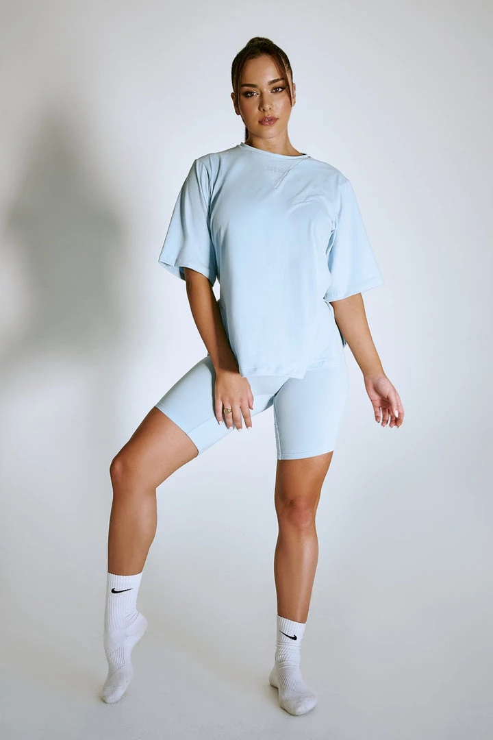 Plus Size Pole Wear Creatures Of XIX LuxLounge Oversized T-Shirt - Baby Blue 5 Plus Size Pole Wear Creatures Of XIX LuxLounge Oversized T-Shirt - Baby Blue