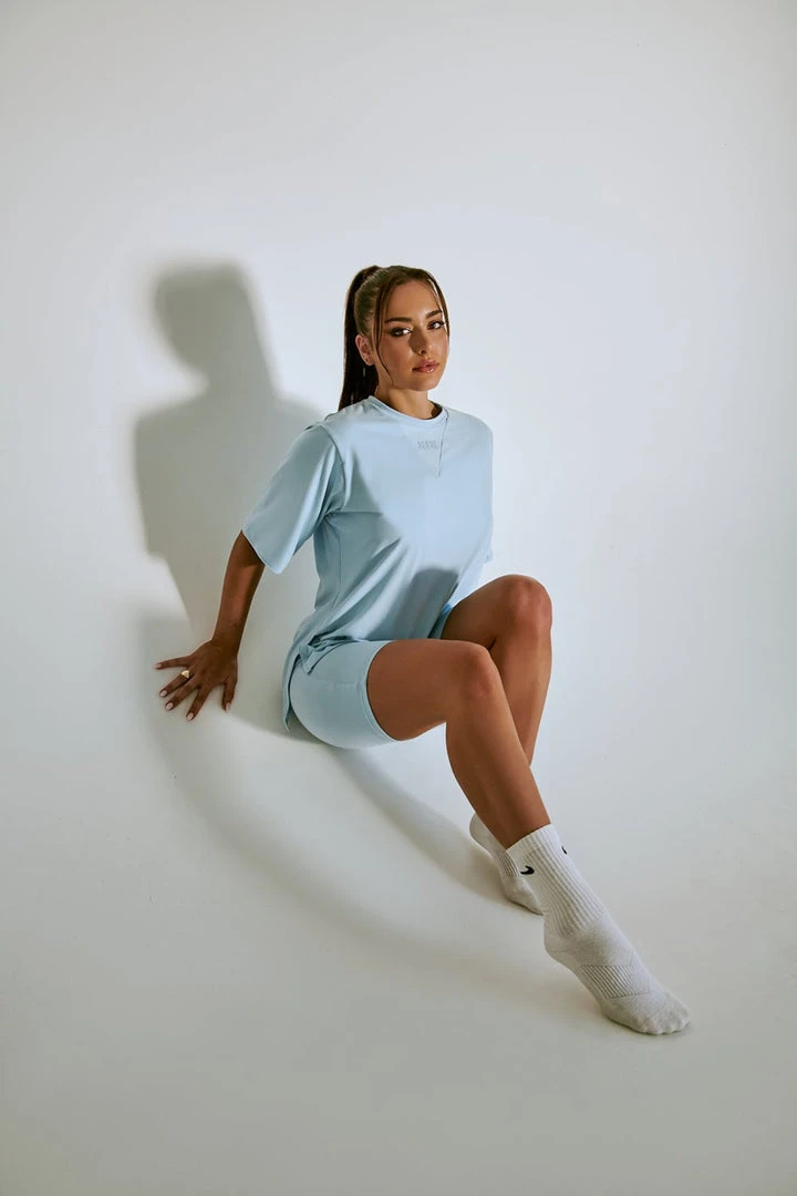 Plus Size Pole Wear Creatures Of XIX LuxLounge Oversized T-Shirt - Baby Blue 4 Plus Size Pole Wear Creatures Of XIX LuxLounge Oversized T-Shirt - Baby Blue