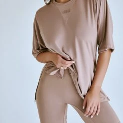 Creatures Of XIX LuxLounge Biker Shorts - Taupe All Pole Wear