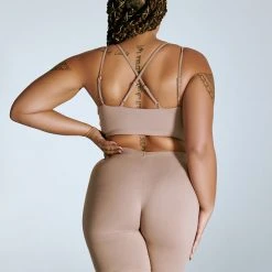 Creatures Of XIX LuxLounge Biker Shorts - Taupe All Pole Wear