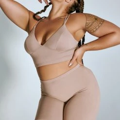 Creatures Of XIX LuxLounge Triangle Top - Taupe All Pole Wear