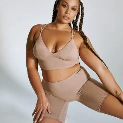 Creatures Of XIX LuxLounge Biker Shorts - Taupe All Pole Wear