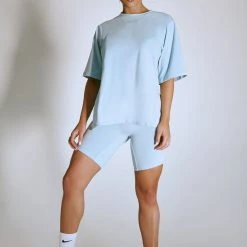 Plus Size Pole Wear Creatures Of XIX LuxLounge Oversized T-Shirt - Baby Blue 11 Plus Size Pole Wear Creatures Of XIX LuxLounge Oversized T-Shirt - Baby Blue