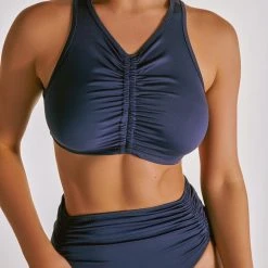 All Pole Wear Creatures Of XIX Eco-Classix Scrunch Top - Navy