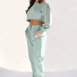 Plus Size Pole Wear Creatures Of XIX Oversized Jogger Bottoms - Sage