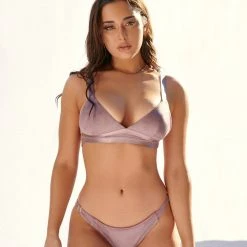 Creatures Of XIX Aphrodite Brazilian Bottoms - Lilac Suede